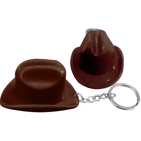 Cowboy Hat Bottle Opener Keychain