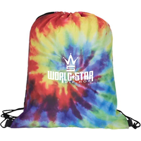 Tie Dye Drawstring Backpack - Tie Dye Drawstring Backpack - Image 1 of 1