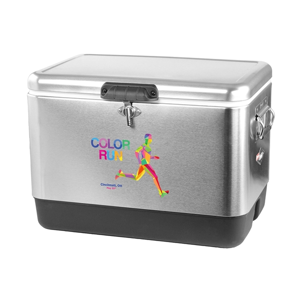 Coleman® 54 Qt. Steel-Belted® Stainless Steel Cooler - Coleman® 54 Qt. Steel-Belted® Stainless Steel Cooler - Image 0 of 5
