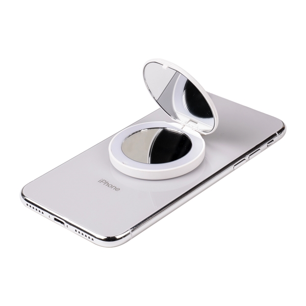 iShine Glow Light-up Mirror & Phone Stand - iShine Glow Light-up Mirror & Phone Stand - Image 8 of 13