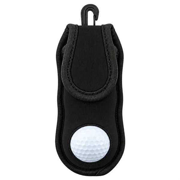 TiTUS® Golf Ball & Tee Set in Neoprene Carabiner Pouch