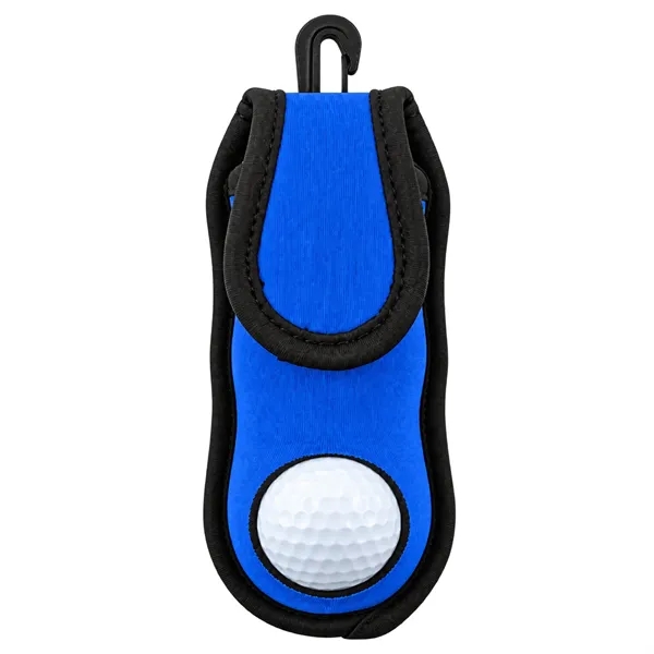 TiTUS® Golf Ball & Tee Set in Neoprene Carabiner Pouch