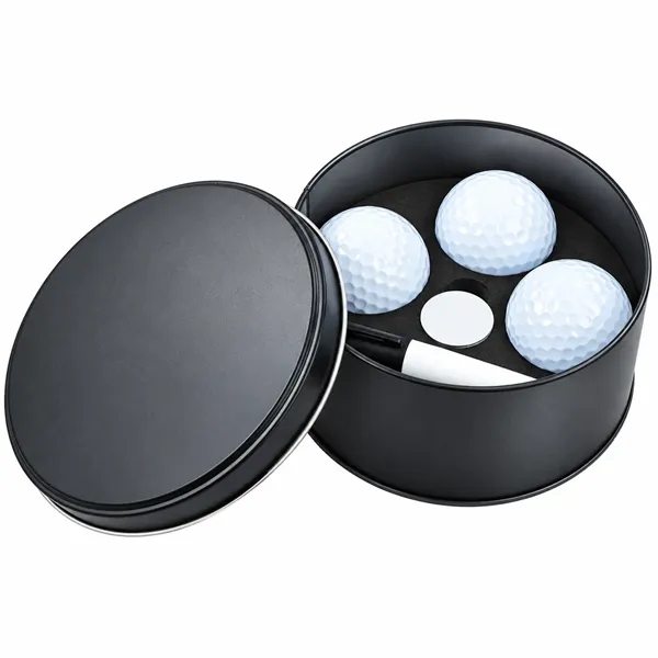 TiTUS® 3 Golf Ball Gift Set with Marker & Pen in Tin