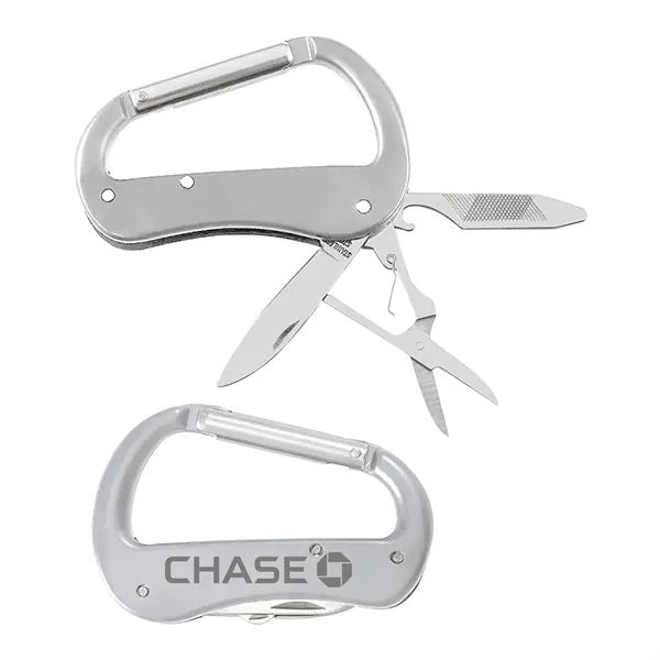 Premium Multitool Carabiner with Pocket Knife