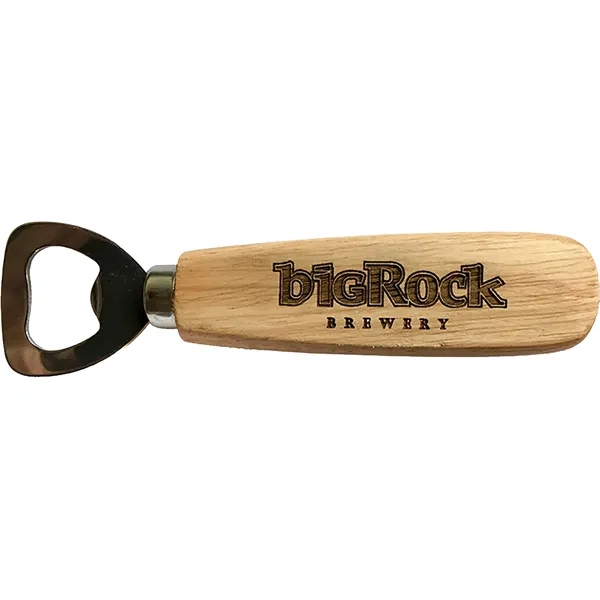Thick Wood Handle Bottle Opener