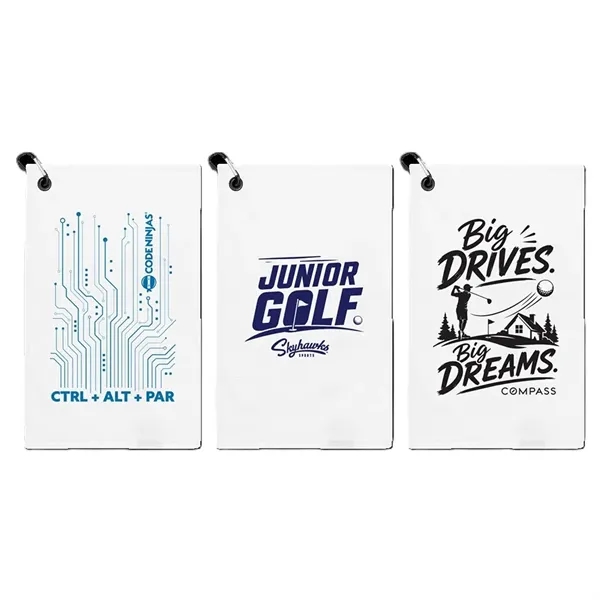 Junior Golf Towel (White)