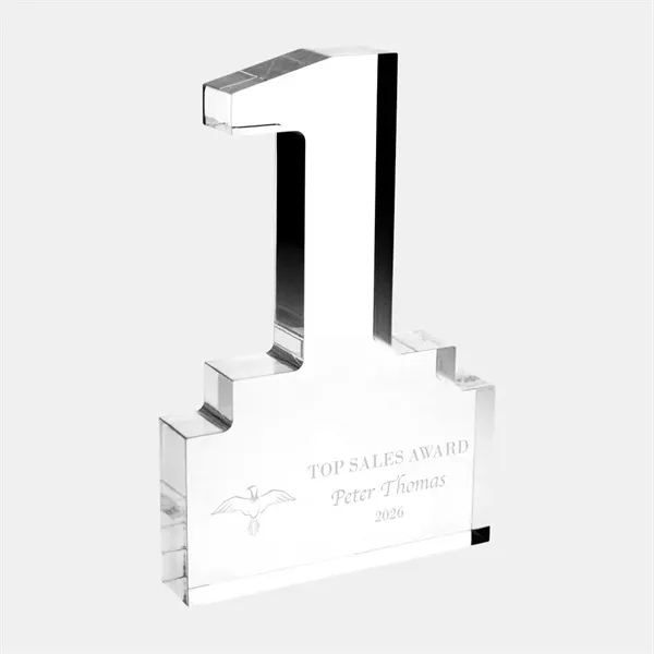Acrylic Number One Award with Base