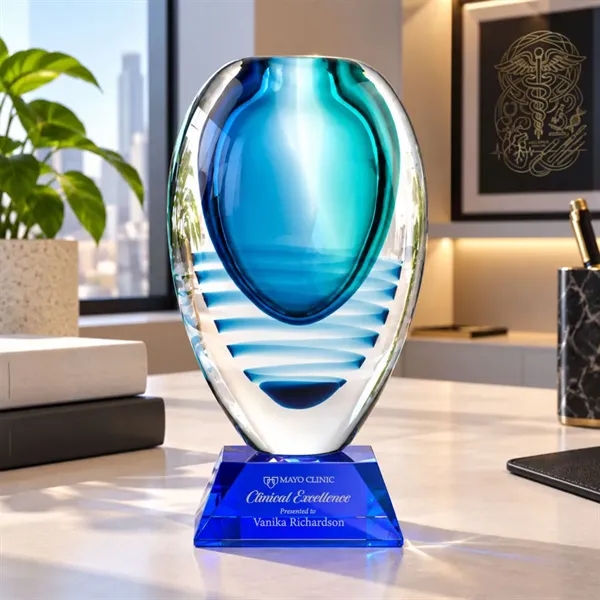 Contessa Award on Sheffield Base - Blue
