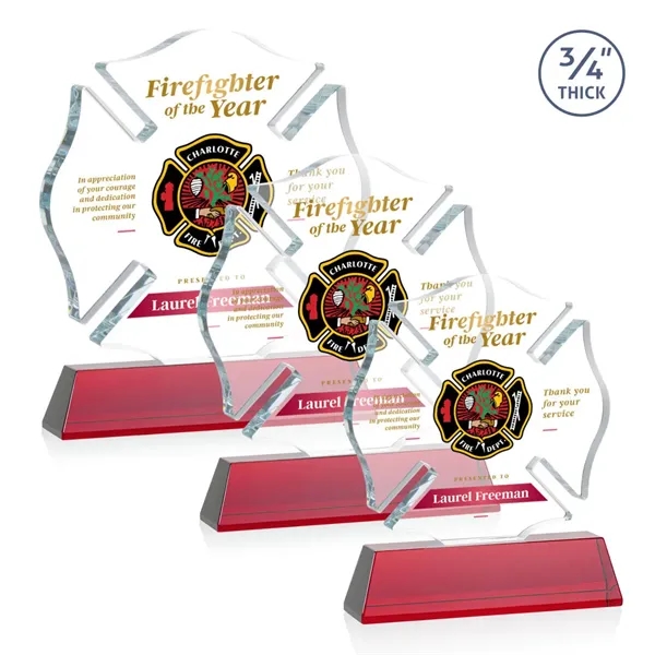 Maltese Cross VividPrint™ Award on Newhaven - Red