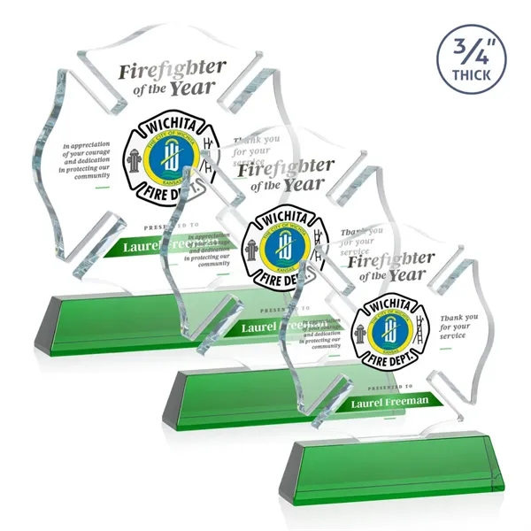 Maltese Cross VividPrint™ Award on Newhaven - Green