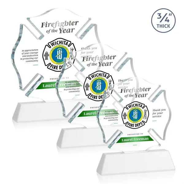 Maltese Cross VividPrint™ Award on Newhaven - White