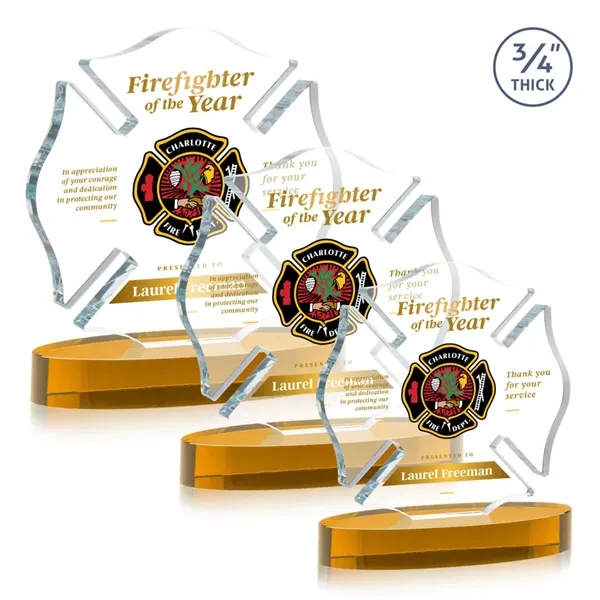 Maltese Cross VividPrint™ Award on Alberton - Amber