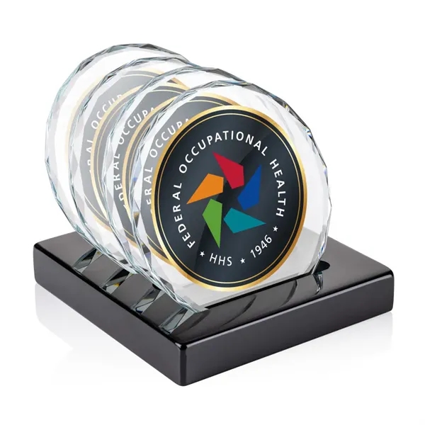Porterfield VividPrint™ Coasters - Set of 4 on Gloss Black