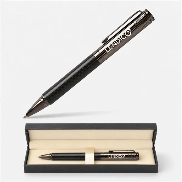 TiTUS® Metal Carbon Fiber Ballpoint Pen Gift Box