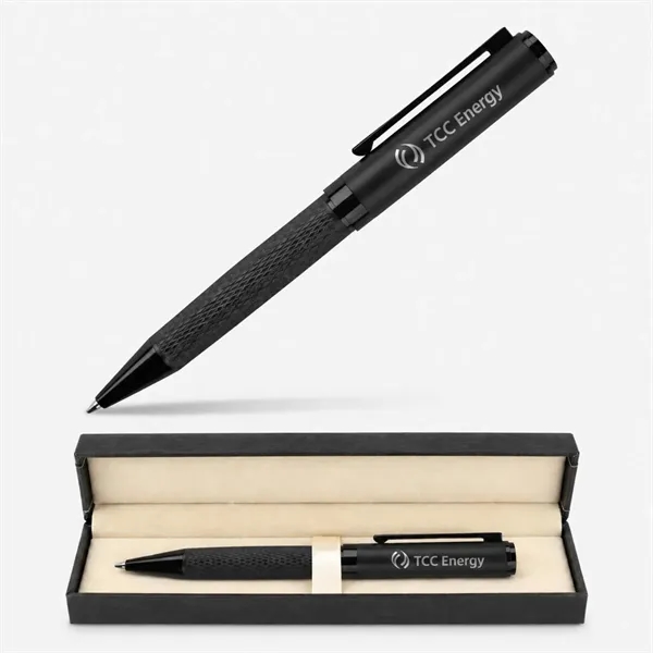 TiTUS® Premium Dimond Pattern metal Ballpoint Pen Gift Box