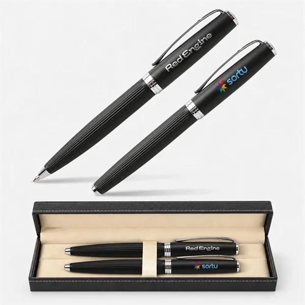 Titus® Mate Executive Pen Set Ballpoint & Rollerball Duo