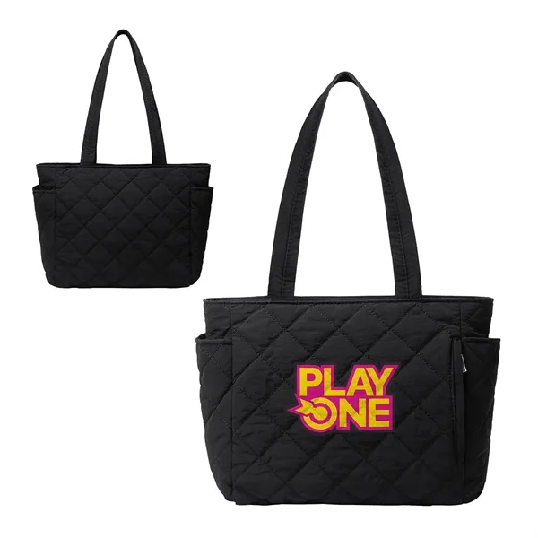Villa Quilted Nylon Travel Tote