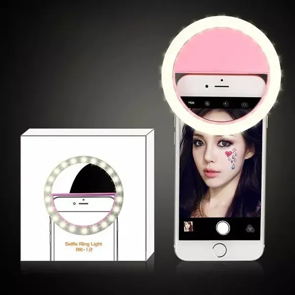 Portable Rechargable Phone Selfie Round LED Ring Fill Light - Portable Rechargable Phone Selfie Round LED Ring Fill Light - Image 1 of 2