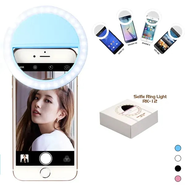 Portable Rechargable Phone Selfie Round LED Ring Fill Light - Portable Rechargable Phone Selfie Round LED Ring Fill Light - Image 0 of 2