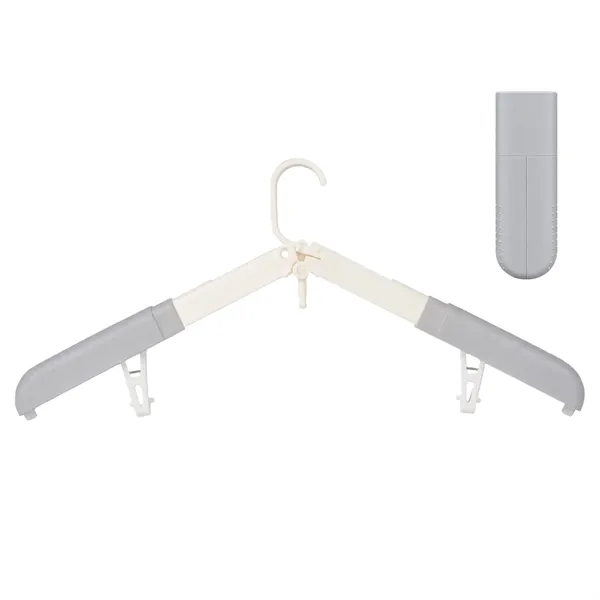 Plastic Non Slip Foldable Travel Hangers W/ Clips