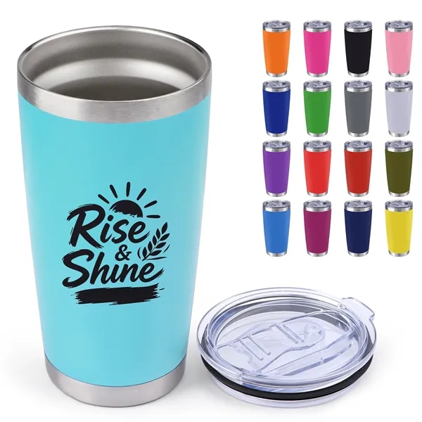 20oz Stainless Steel Insulated Travel Tumbler W/ Slide Lid