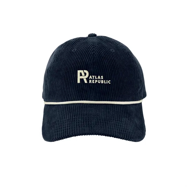 Corduroy Rope Snapback Cap