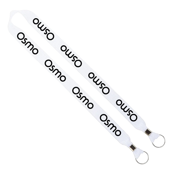 Import Rush 1" Polyester 2-Ended Lanyard with Crimps
