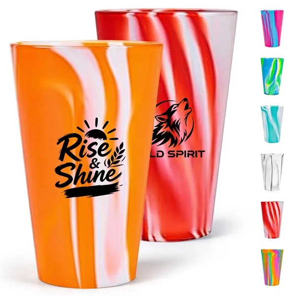 16Oz Reusable Unbreakable Silicone Drink Cup