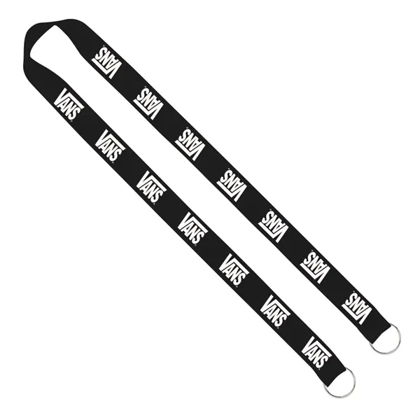 Custom Import Rush 1" Polyester Sewn 2-Ended Lanyard