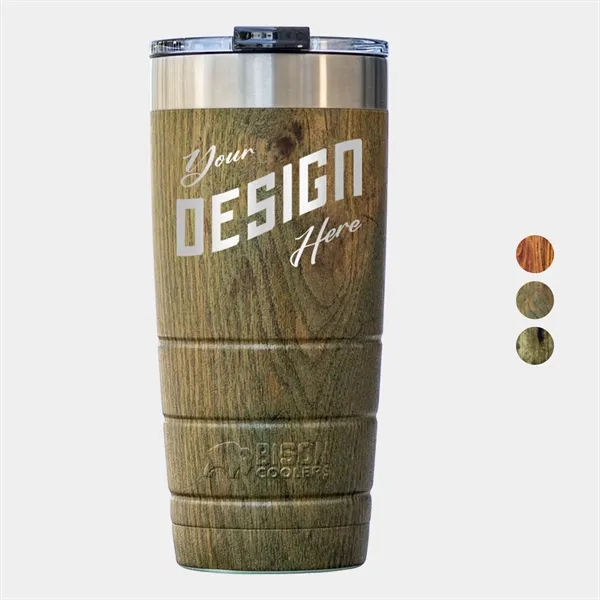 22 oz. Bison® Stainless Steel Insulated Wood Grain Tumbler