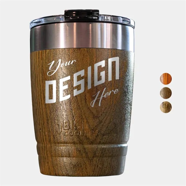 12 oz. Bison® Stainless Steel Insulated Wood Grain Tumbler