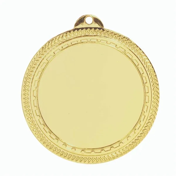 2" 1 1/2" Insert Holder Laserable BriteLazer Medal - 2" 1 1/2" Insert Holder Laserable BriteLazer Medal - Image 1 of 2