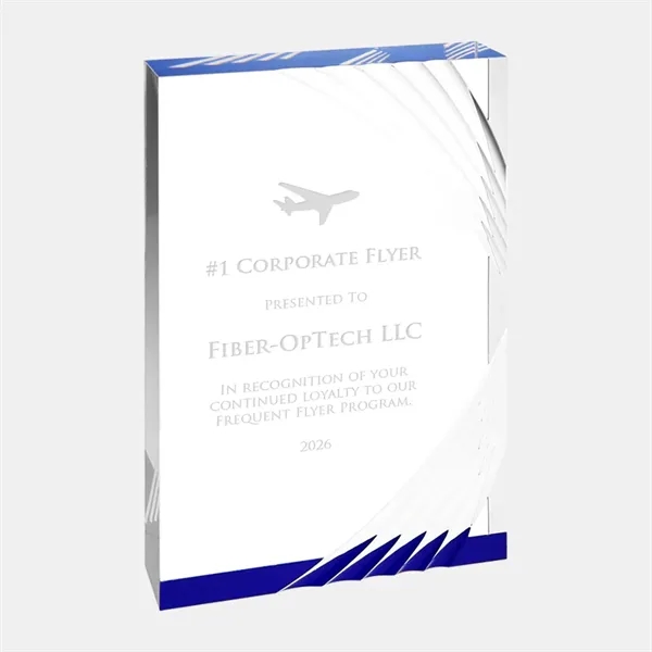 Custom Acrylic Contemporary Rectangle Trophy