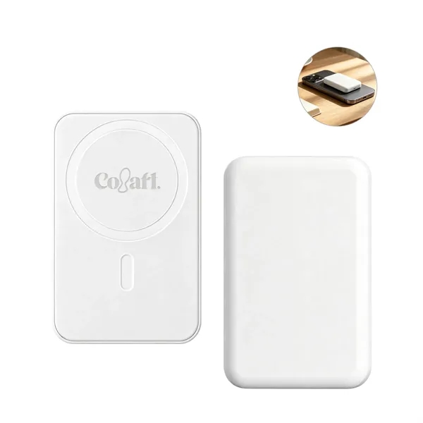 3000 mAh Magnetic Wireless Power Bank Compatible w/ MagSafe