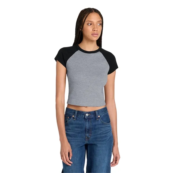 BELLA+CANVAS Women's Micro Rib Raglan Baby Tee