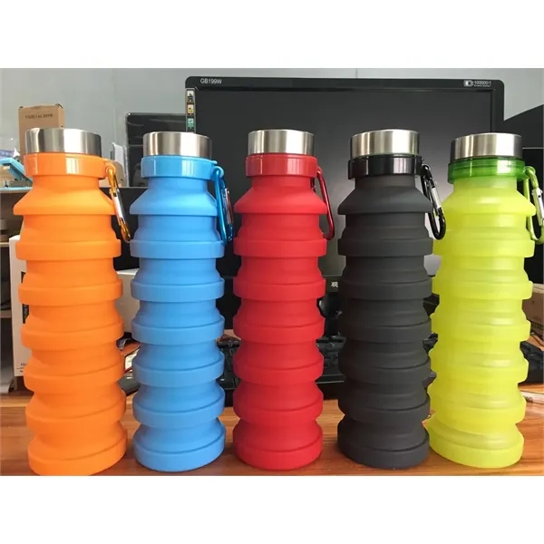 Collapsible Silicone Bottle, 18.6 oz. - Collapsible Silicone Bottle, 18.6 oz. - Image 2 of 9