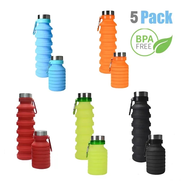 Collapsible Silicone Bottle, 18.6 oz. - Collapsible Silicone Bottle, 18.6 oz. - Image 8 of 9