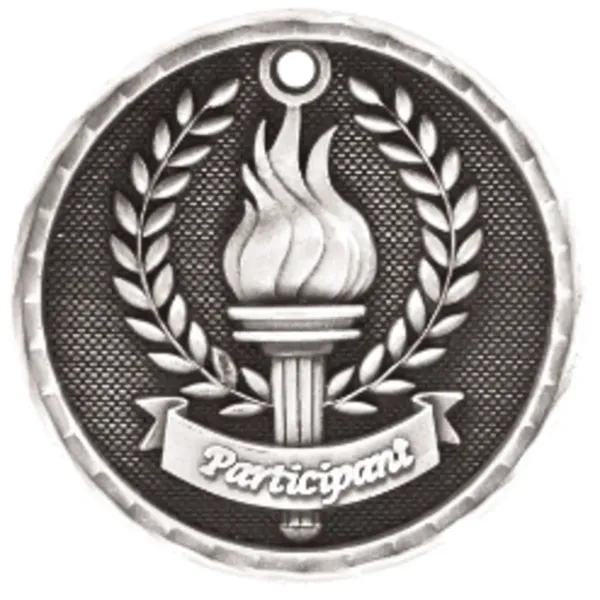 2" 3D Participant Medal - 2" 3D Participant Medal - Image 0 of 2