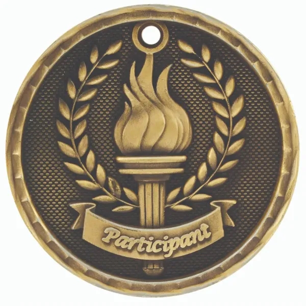 2" 3D Participant Medal - 2" 3D Participant Medal - Image 1 of 2