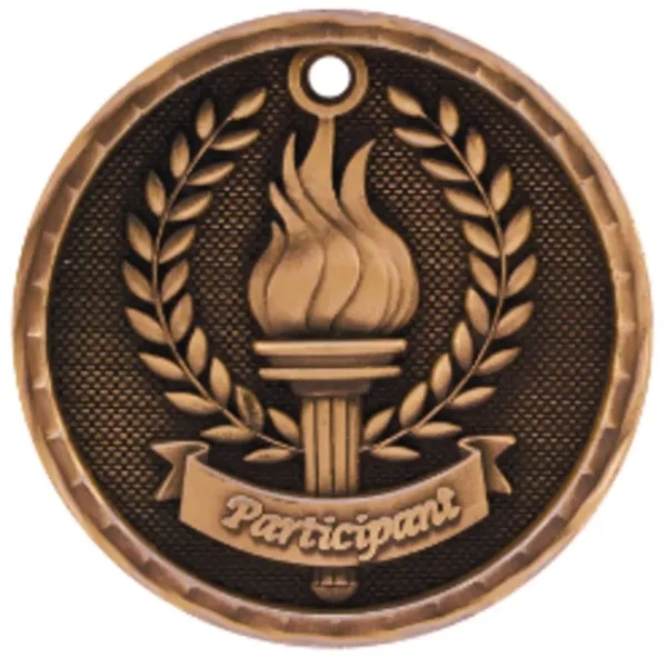 2" 3D Participant Medal - 2" 3D Participant Medal - Image 2 of 2