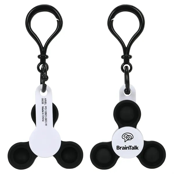 Custom Push Pop Fidget Spinner Keyring
