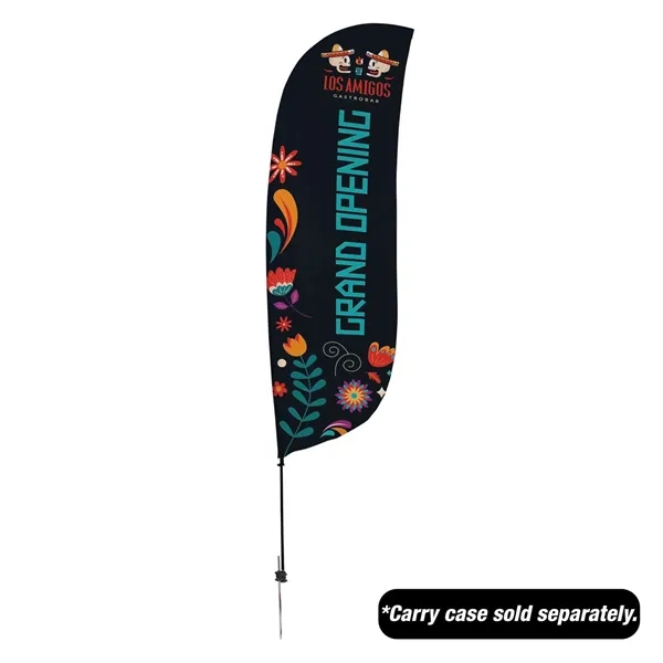 Custom 15' Value Feather Sail Sign Kit Single-Sided with Spike Base