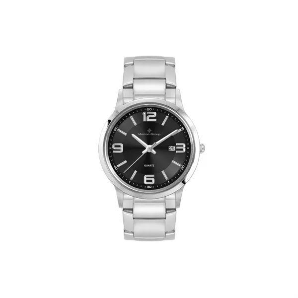 Custom Ladies Black Case Watch Ladies Silver Stainless Steel Cas...