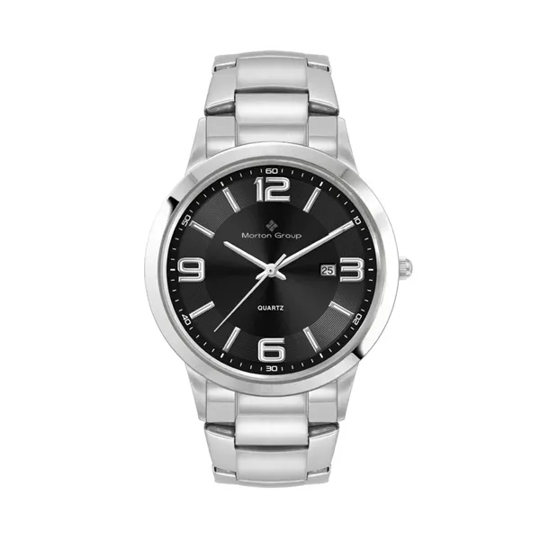 Custom Men's Silver Stainless Steel Case Watch Men's Silver Stai...