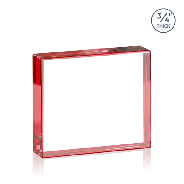 Verona VividPrint™ Paperweight - Red