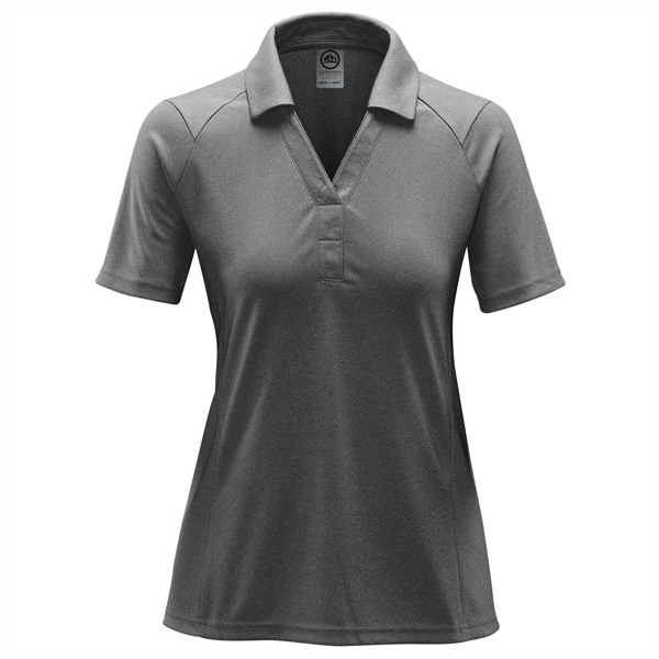 Women's Mistral Heathered Polo - Women's Mistral Heathered Polo - Image 3 of 7