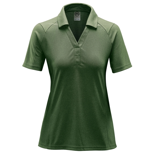 Women's Mistral Heathered Polo - Women's Mistral Heathered Polo - Image 4 of 7