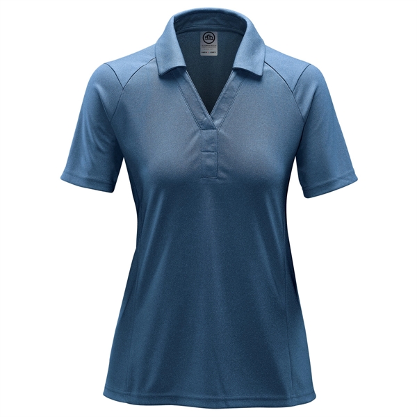 Women's Mistral Heathered Polo - Women's Mistral Heathered Polo - Image 5 of 7