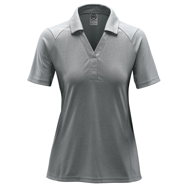 Women's Mistral Heathered Polo - Women's Mistral Heathered Polo - Image 6 of 7