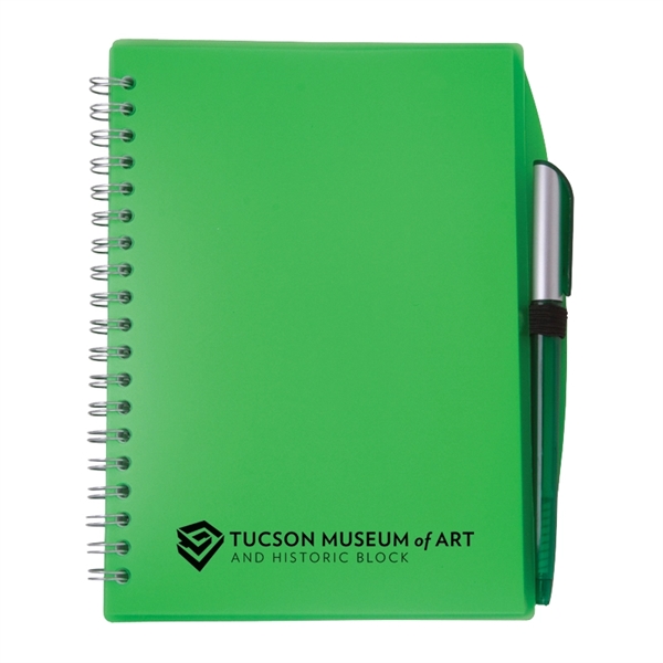 Color-Pro Spiral Unlined Notebook with Pen - Color-Pro Spiral Unlined Notebook with Pen - Image 3 of 7